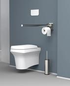 Sonia Go Care Foldable Grab Bar With Roll Holder - Stainless Steel image