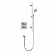 Burlington Guild Thermostatic Single Outlet Shower Valve Brushed Nickel