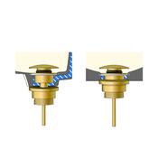 Bathworks Essentials Universal Basin Waste, Brushed Brass image