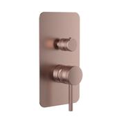 Bathworks Essentials Core Concealed Manual Dual Outlet Brushed Bronze image