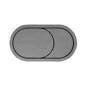 Tavistock Oval Flush Button - Gunmetal image