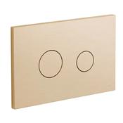 Vado Round Button Flush Plate - Brushed Gold image
