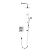 Burlington Guild Thermostatic Dual Outlet Shower Valve Set Chrome image