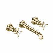 Burlington Guild 3 Hole Wall Mounted Basin Mixer Tap image