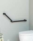 Sonia Go Care Angled Grab Bar 400 x 300mm - Black