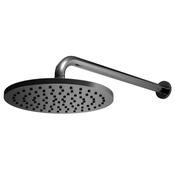Bathworks Essentials Core Round Shower Head &amp; Arm Gunmetal image