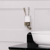 Burlington Guild Wall Mounted Tumbler Holder Brass