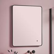 Bathworks Essentials Alfie Soft Edge LED Mirror Black 600×800 image