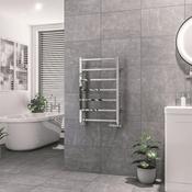 Eastbrook Tuscan Vertical Square Straight Towel Rail Chrome image