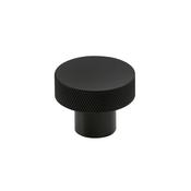 Bathworks Essentials Knurled Round 42.5mm Black