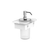 Vado Muse Soap Dispenser with 150mm White Glass Shelf image