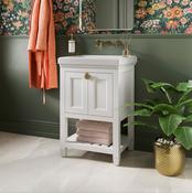 Burlington Riviera 2 Door Floorstanding Vanity Unit with Basin image