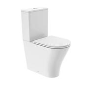 Tavistock Cadence Round Close Coupled Open Back Toilet &amp; Soft Close Seat image