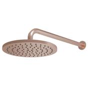 Bathworks Essentials Core Round Shower Head &amp; Arm Brushed Bronze image