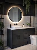 Bathworks Essential Macie Black LED Mirror 600mm image