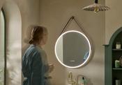 Tavistock Alderbury 600 Circular Illuminated Mirror &amp; Brown Strap