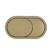 Tavistock Oval Flush Button - Brushed Brass image