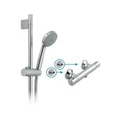 VADO Celsius Exposed Thermostatic Single Function Shower Set Chrome image