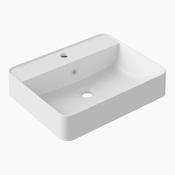 HiB Dexter Matt White Countertop Basin