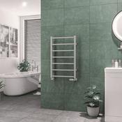 Eastbrook Tuscan Square Straight Heated Towel Rail Matt Grey image