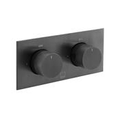 Vado Individual Origins Knurled Tablet Horizontal 2 Outlet Concealed Thermostat
