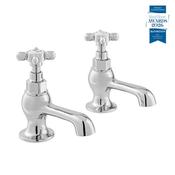 Vado Axbridge Basin Pillar Taps, Cross Handles image