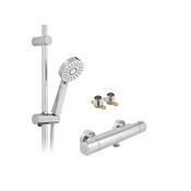 VADO Sirkel Thermostatic Shower Package with Multi-Function Handset Chrome image