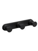 Sonia Tecno Project Bathroom Triple Robe Hook Black image