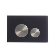 Tavistock Glass Flush Plate With Copper Nickel Buttons