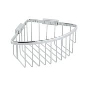 VADO Large Triangular Corner Shower Basket Chrome