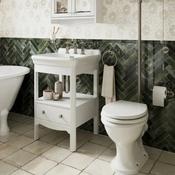 Burlington Guild Floorstanding Vanity Unit With Washbasin Varley White image