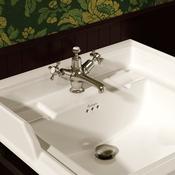 Burlington Claremont Deck Mounted Basin Mixer – Brushed Nickel