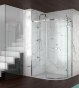 Series 8 Frameless 1 Door Offset Quadrant Shower Door