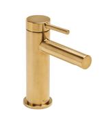 Tavistock Anthem Basin Mixer Tap Brushed Brass with Click Waste