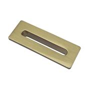 Bathworks Essentials Brushed Brass Rectangle Overflow Insert