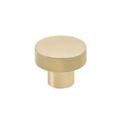 Bathworks Essentials Knurled Round 42.5mm Brushed Brass