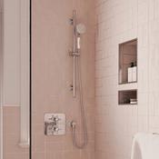 Burlington Guild Thermostatic Shower Valve with Slide Rail Handset Chrome image