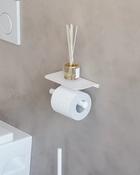 Sonia Tecno Project Toilet Roll Holder With Shelf - White image