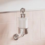 Burlington Guild Soap Dispenser Traditional Wall-Mounted Knurled Brass image