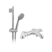 VADO Celsius Polished Chrome Exposed Thermostatic Shower Set image
