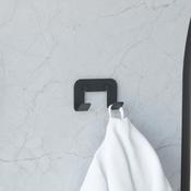Sonia Quick Bathroom Double Robe Hook Black