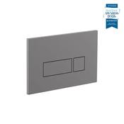Vado Square Button Flush Plate - Pewter image