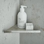 Vado Shama Corner Bathroom Shelf Brass Wall Mounted