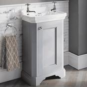 Burlington Edwardian 510mm Freestanding Cloakroom Vanity Unit with Basin image