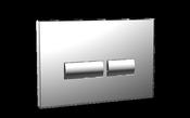 Bathworks Essentials Square Chrome Dual Flush Button image