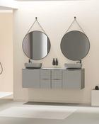 Sonia Lyra 800 mm Round Mirror - Black image