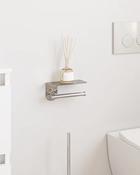 Sonia Tecno Project Toilet Roll Holder With Shelf - Chrome image