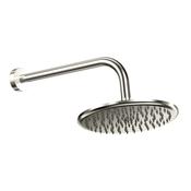Bathworks Essentials Round Shower Arm &amp; Head Brushed Nickel image