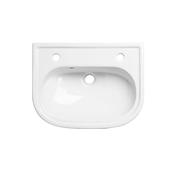Tavistock Lansdown 490mm 2 Tap Hole Slim Depth Semi-Countertop Basin image