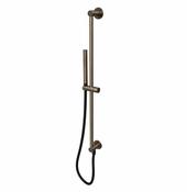 WATER EVOLUTION Flow Sliding Shower Rail Set &amp; Hand Shower – Aged Brushed Bronze image